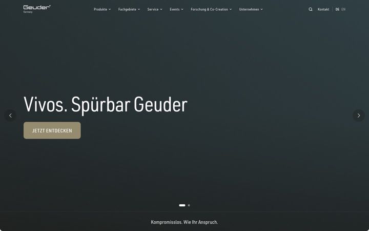 Screenshot of geuder.de