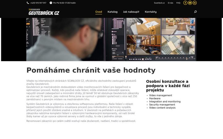 Screenshot of geutebrueck.cz