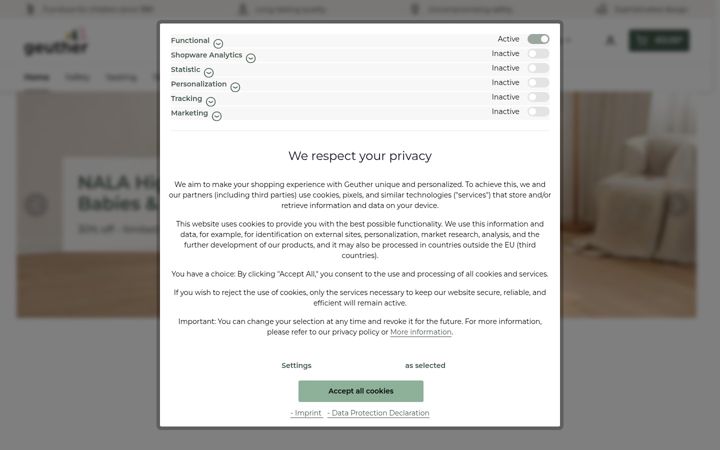 Screenshot of geutherkids.com