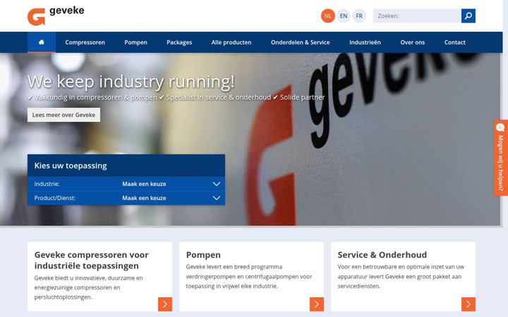 Screenshot of geveke.com