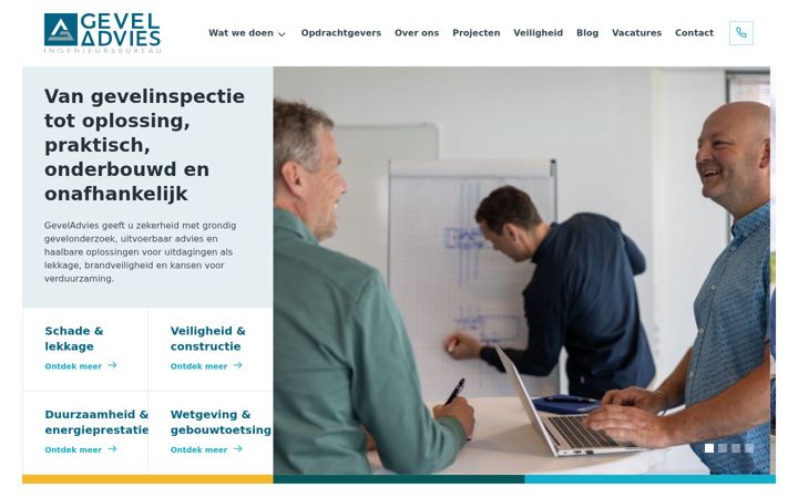 Screenshot of geveladvies.nl