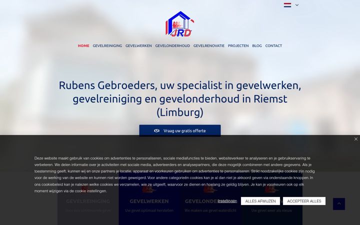 Screenshot of gevelreiniging-rubens.be