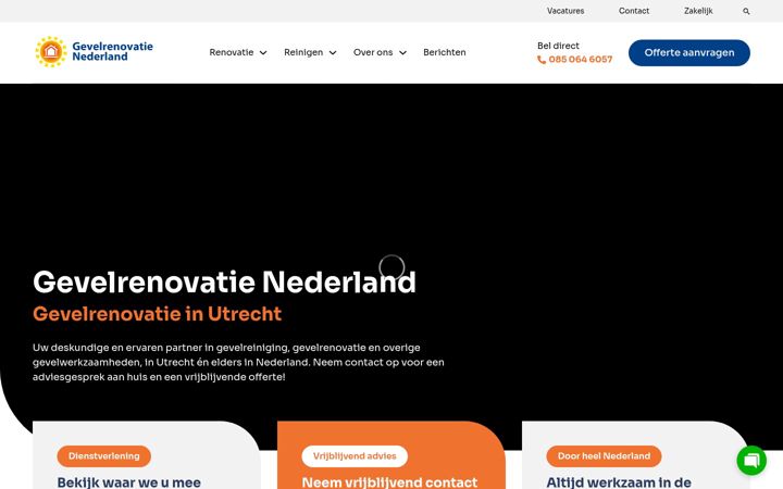 Screenshot of gevelrenovatienederland.nl