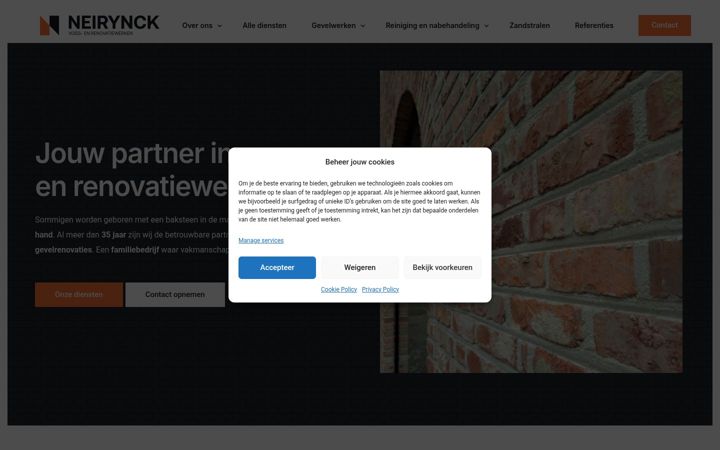 Screenshot of gevelwerken-neirynck.be