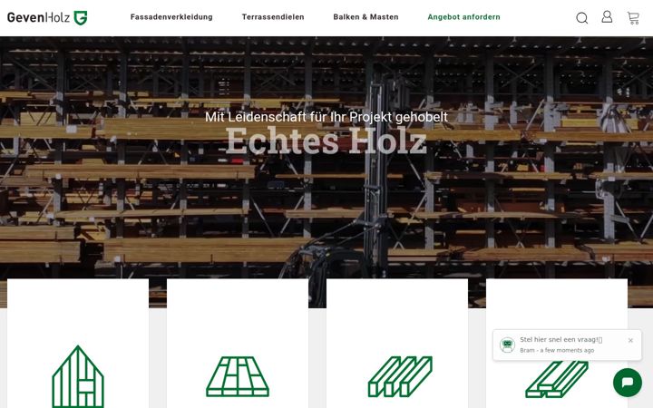 Screenshot of gevenholz.de