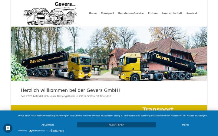 Screenshot of geversgmbh.de