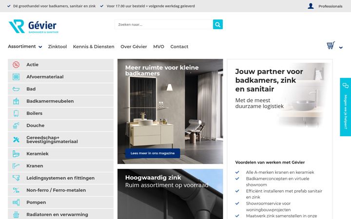 Screenshot of gevier.nl