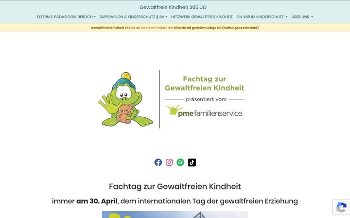 Screenshot of gewaltfreie-kindheit.de