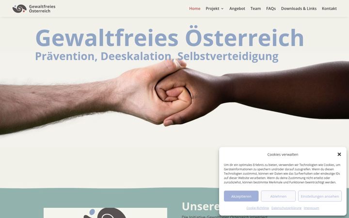 Screenshot of gewaltfreiesoesterreich.at
