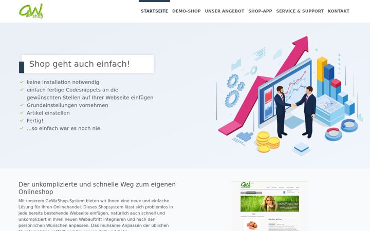 Screenshot of gewashop.de