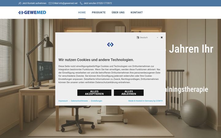 Screenshot of gewemed.net