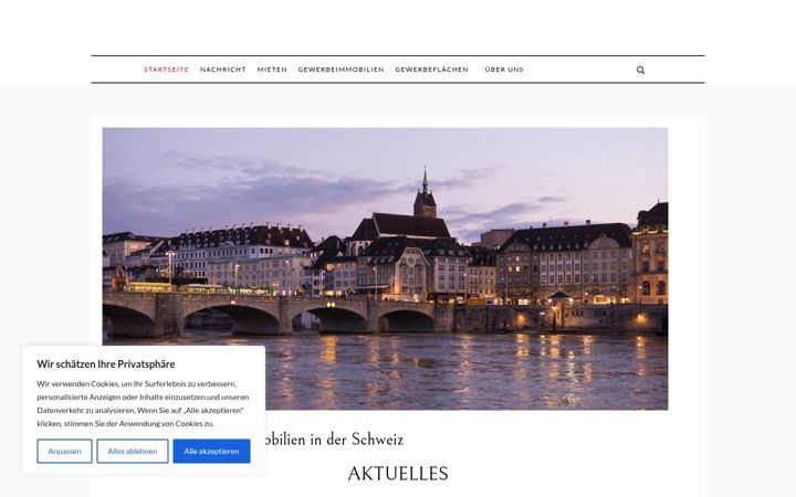 Screenshot of gewerbemietportal.ch
