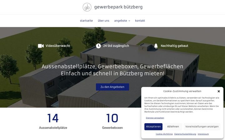 Screenshot of gewerbepark-buetzberg.ch
