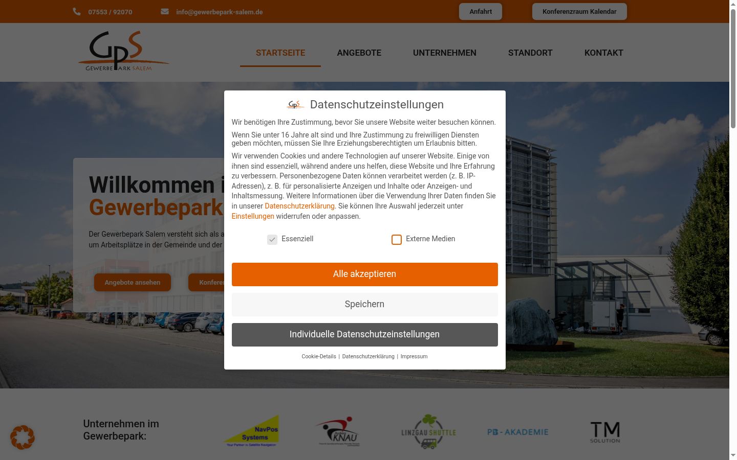Sutikimo reklamjuostės, rodytos prieš bet kokią sąveiką, ekrano kopija