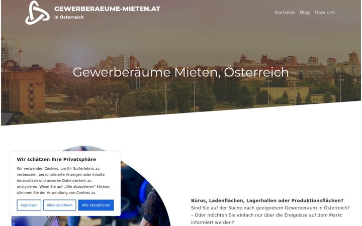 Screenshot of gewerberaeume-mieten.at
