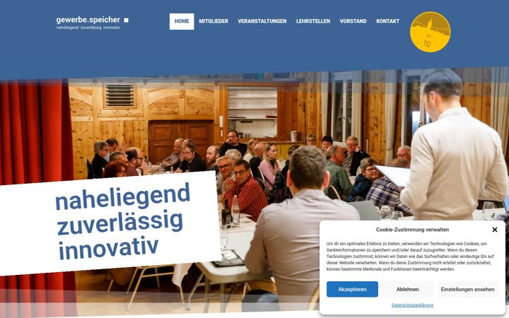 Screenshot of gewerbespeicher.ch