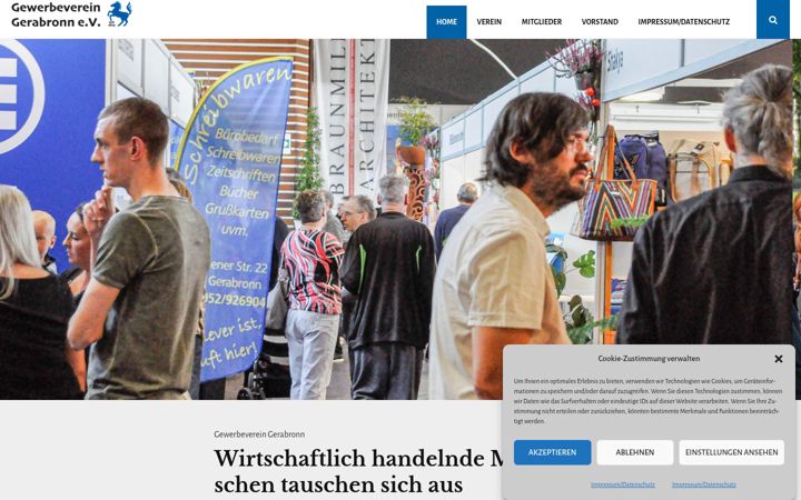 Screenshot of gewerbeverein-gerabronn.de