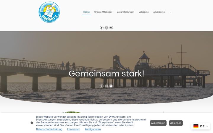 Screenshot of gewerbeverein-groemitz.de