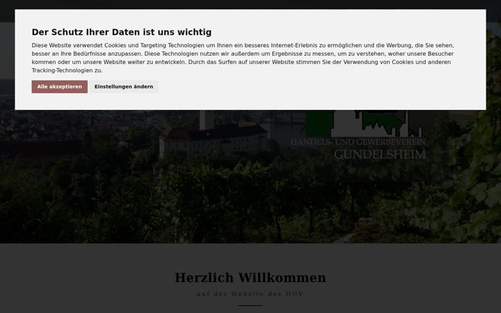 Capture d'écran de gewerbeverein-gundelsheim.de