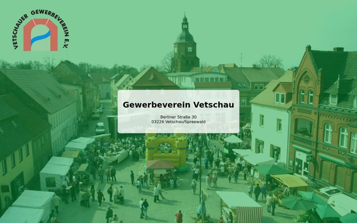 Screenshot of gewerbeverein-vetschau.de