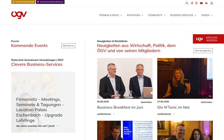 Screenshot ta' gewerbeverein.at