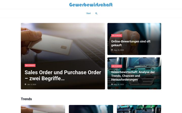 Screenshot of gewerbewirtschaft.de