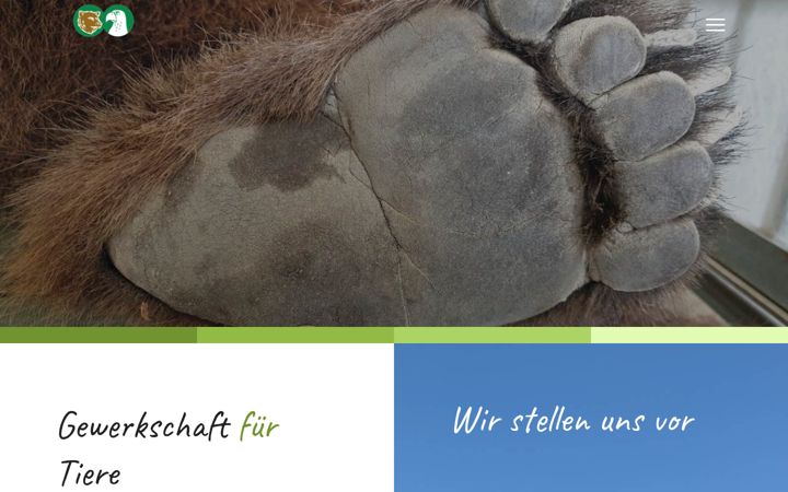 Screenshot of gewerkschaft-fuer-tiere.de