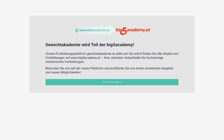 Screenshot of gewichtakademie.at