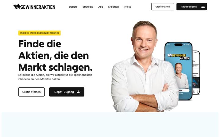 Screenshot of gewinner-aktien.de