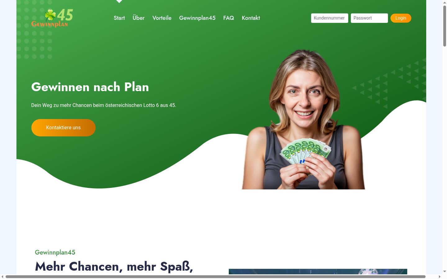 Screenshot des Einwilligungsbanners vor jeglicher Interaktion