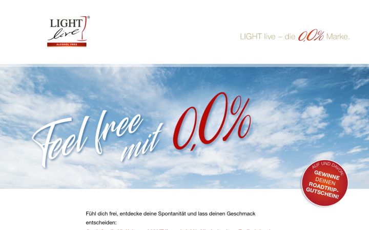 Screenshot of gewinnspiel-light-live.de