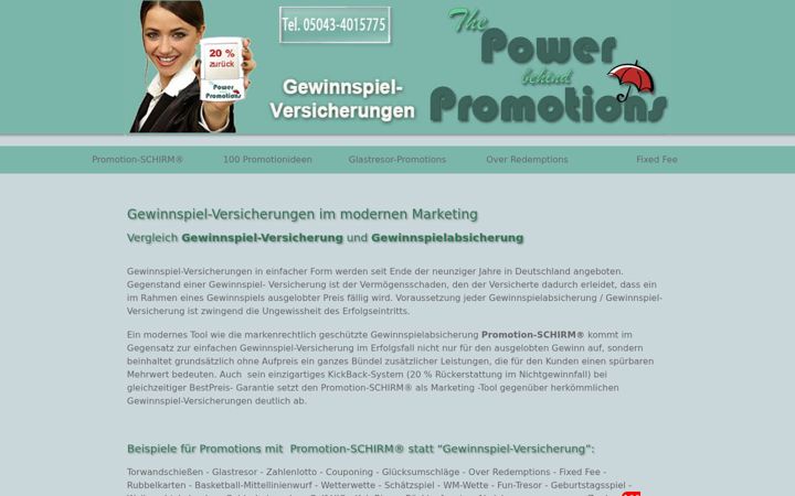 Screenshot of gewinnspiel-versicherung.com