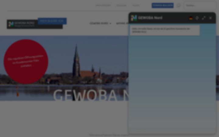 Screenshot of gewoba-nord.de