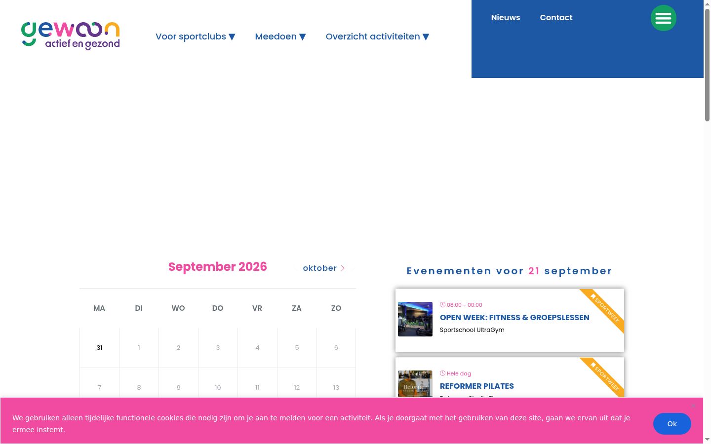 Screenshot van de toestemmingsbanner zoals getoond vóór enige interactie