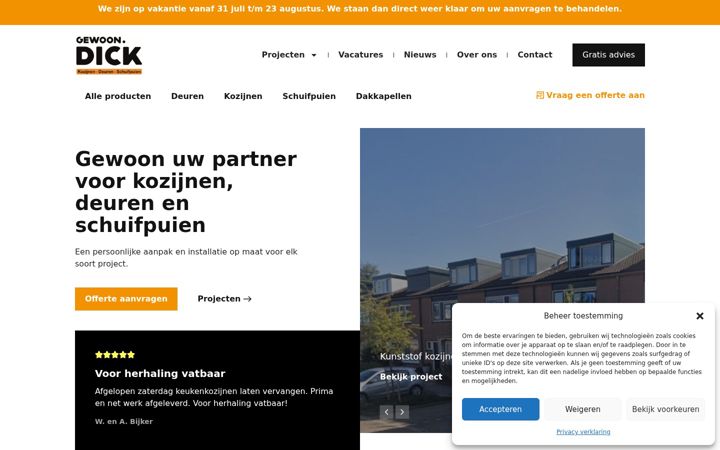 Screenshot of gewoondick.nl