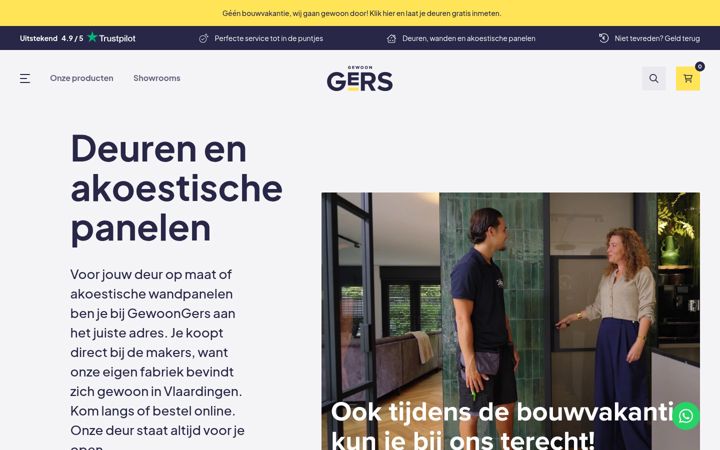 Screenshot of gewoongers.nl