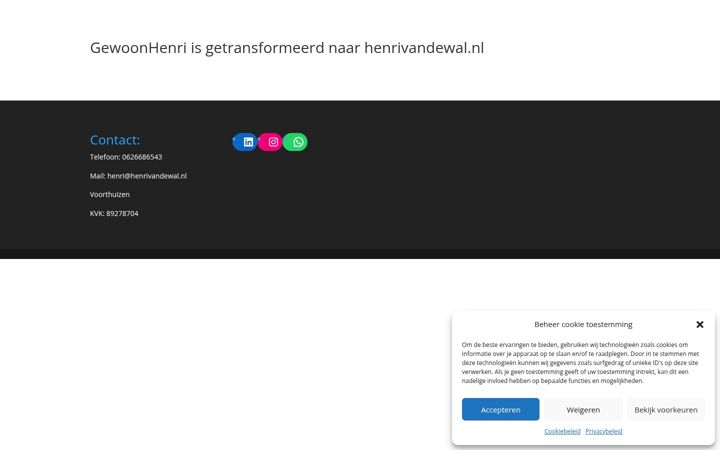 Screenshot of gewoonhenri.nl