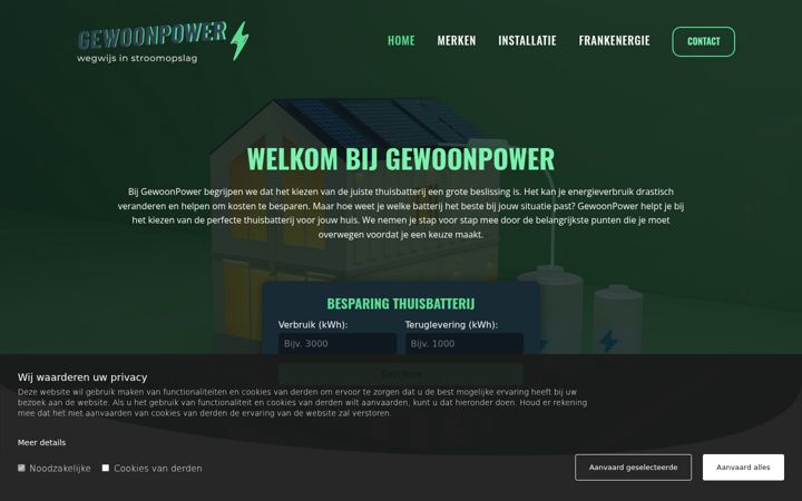 Screenshot of gewoonzon.nl