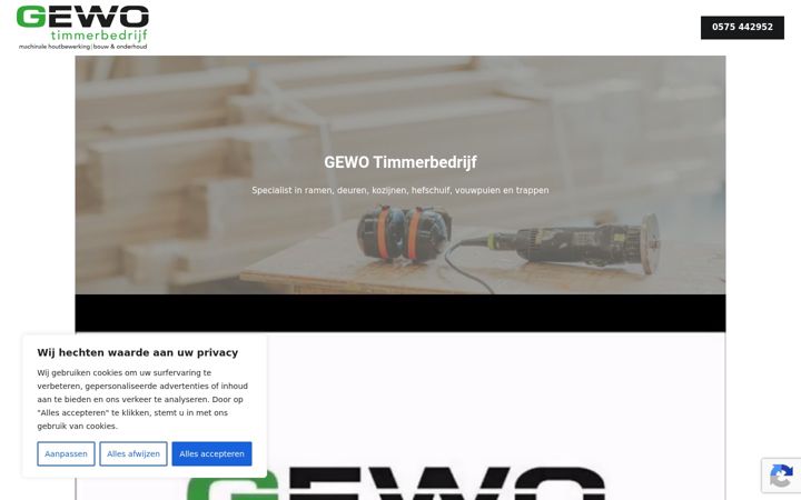 Screenshot of gewotimmerbedrijf.nl