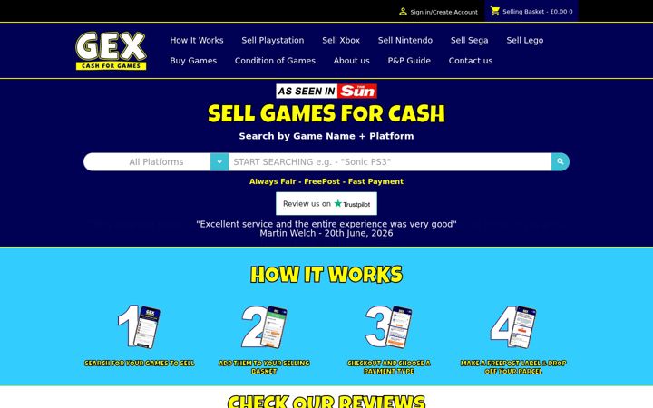 Screenshot of gex.co.uk