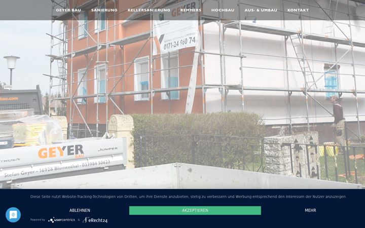 Screenshot of geyer-bau.com