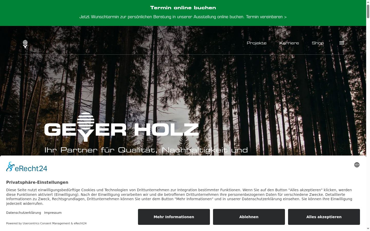 Screenshot tal-banner tal-kunsens muri qabel kwalunkwe interazzjoni