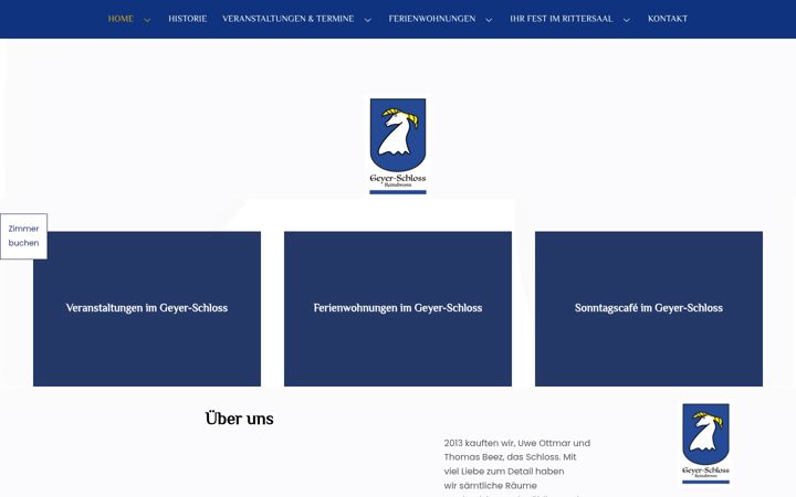 Screenshot of geyer-schloss.com