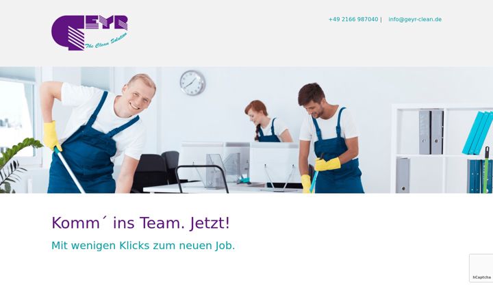Screenshot of geyr-jobs.de