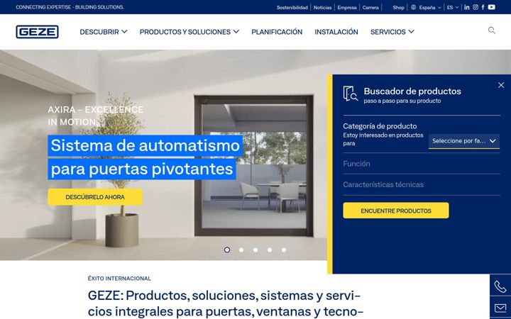 Screenshot of geze.es