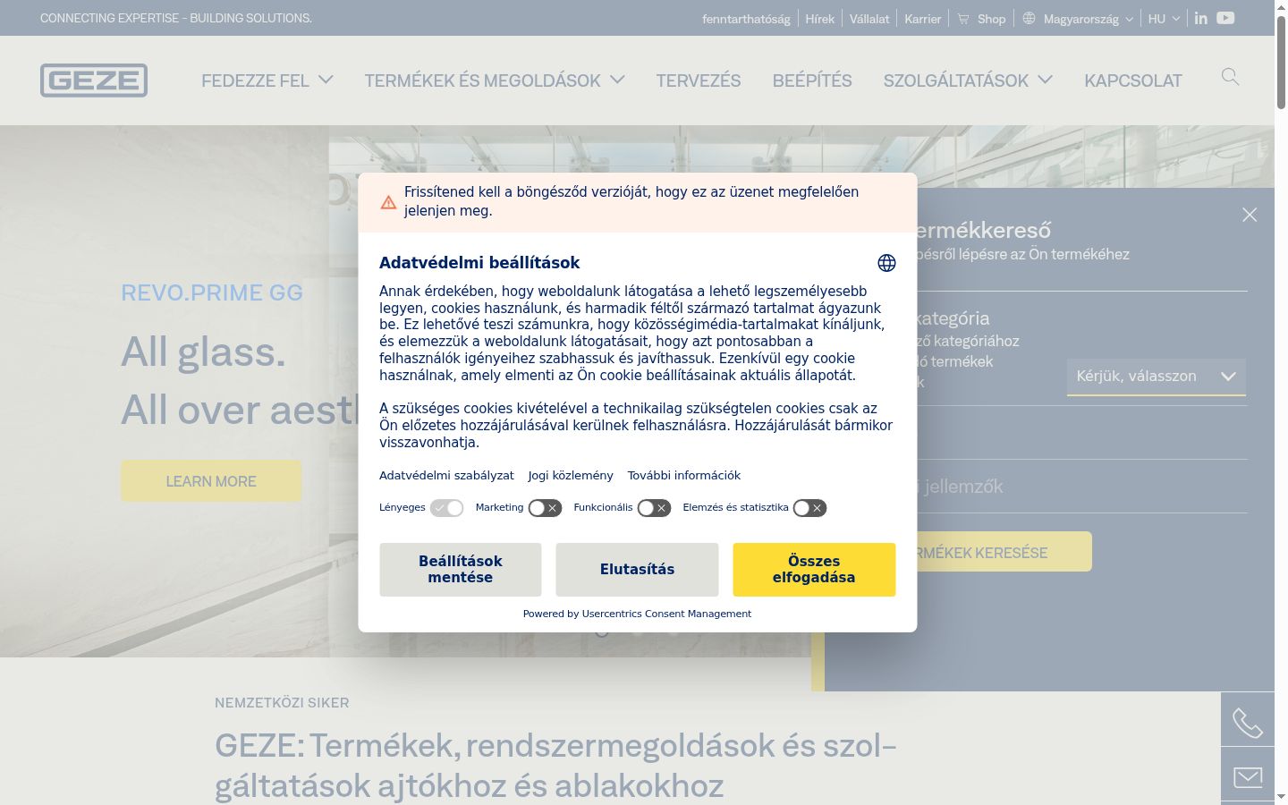 Zrzut ekranu banera zgody wyświetlanego przed jakąkolwiek interakcją