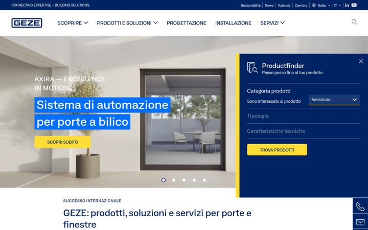 Screenshot of geze.it