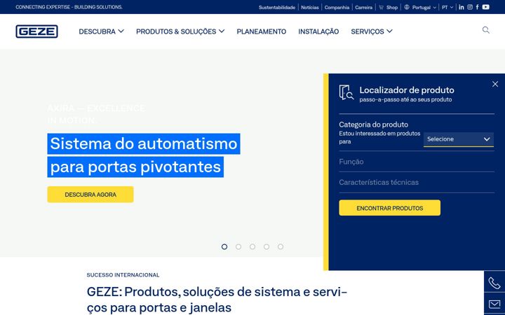 Screenshot of geze.pt