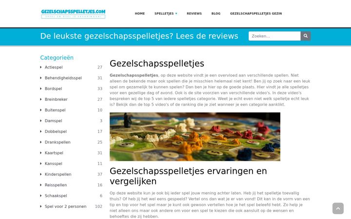 Screenshot of gezelschapsspelletjes.com