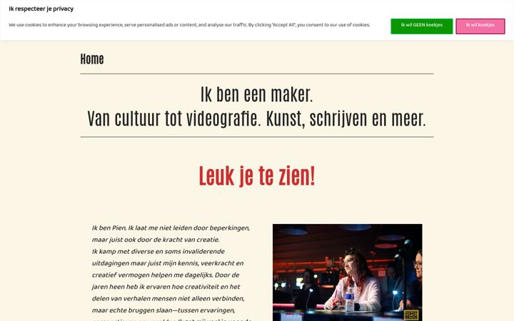 Screenshot of geziendoorpien.nl